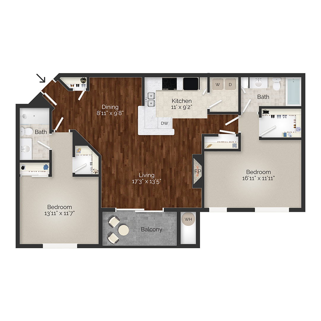 2 Bedroom 