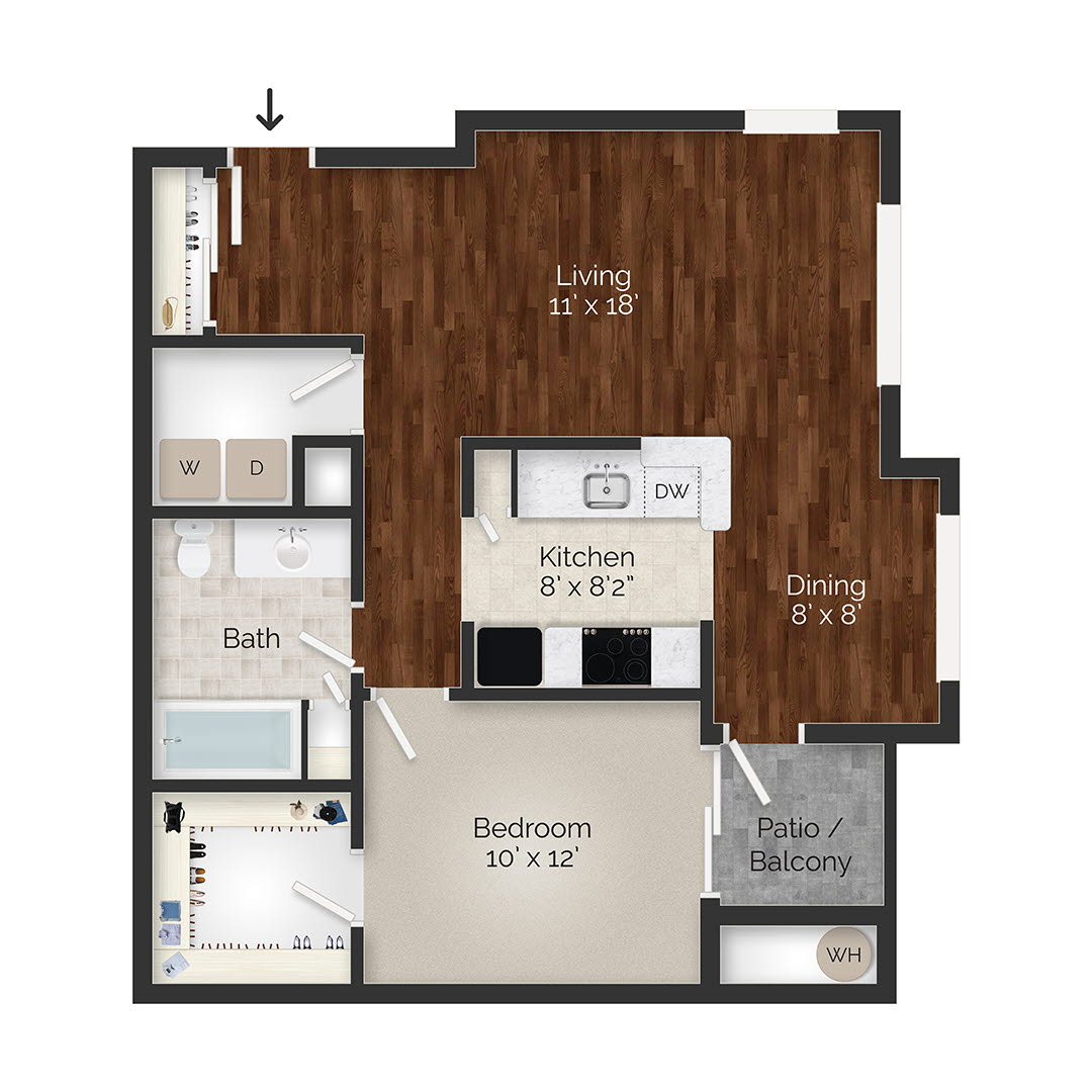 1 Bedroom Apartment